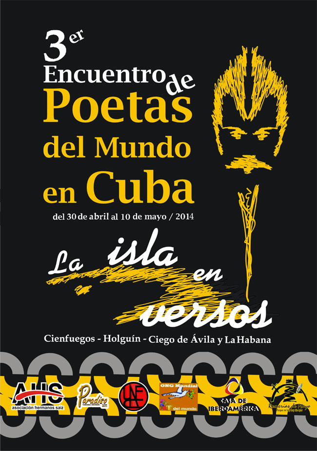 Cartel Oficial del 3er Encuentro de Poetas del Mundo “La isla en versos” en las Romerías de Mayo.