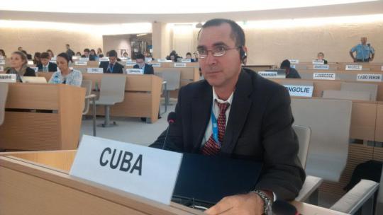 Intervención del delegado de Cuba, Pablo Berti Oliva en el ejercicio del derecho a réplica a la Delegación de EE.UU.
