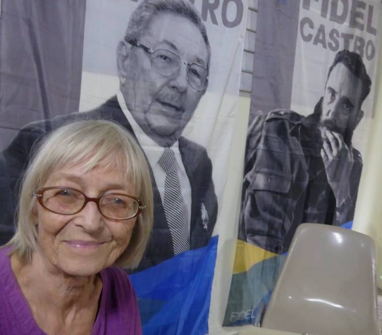 La solidaria alemana Sabine Caspar anda siempre con Cuba en el corazón